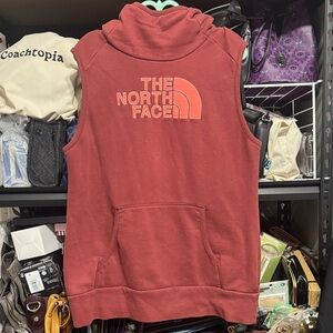 The North Face Maroon Sleeveless Hoodie